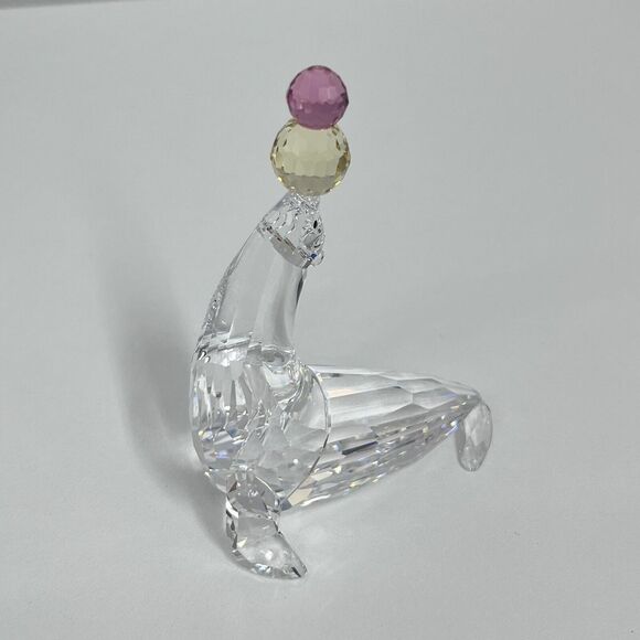 Swarovski Crystal Playing Seal 622526 Inside Box & Swarovski Certificate - Picture 4 of 9